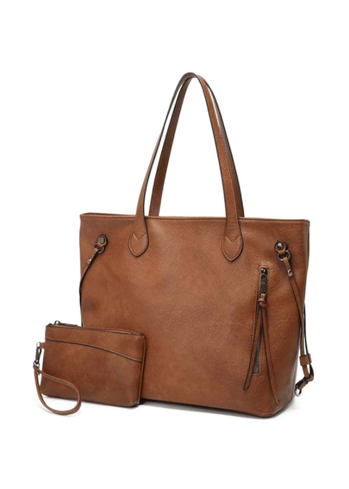 Amazon.com: MISSTONG Leather Tote Bag for Women Vintage